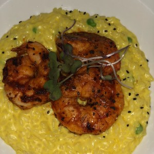 Risotto de langostinos