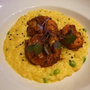 Risotto de langostinos