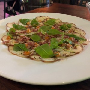 carpaccio de pulpo