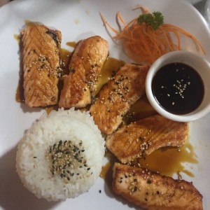 salmon teriyaki