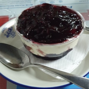 yogurt con blueberry