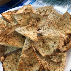 Pan pita tostado para ladopsomo