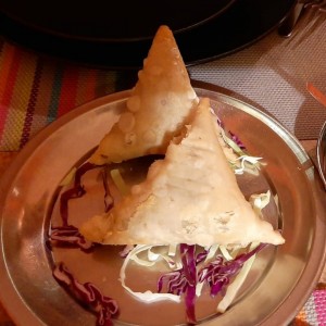 Samosas con cordero