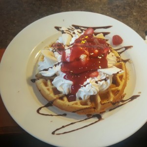 strawberry waffle