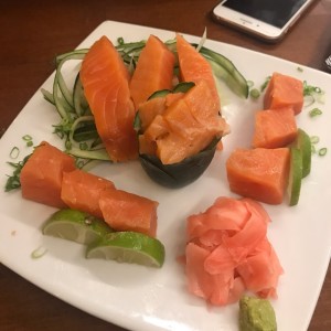 Sashimi Salmon Ahumado - Corte Grueso