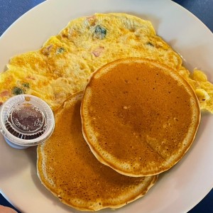 Pancake con huevo