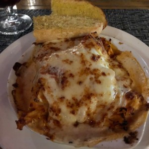 Lasagna de Pollo gratinada