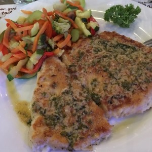 corvina al ajillo