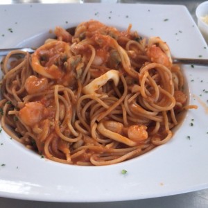 spaguetti integral a la Diavola