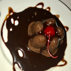 Postre de chocolate