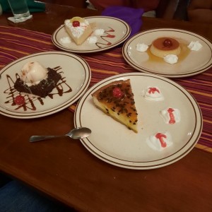 Deliciosos postres variados