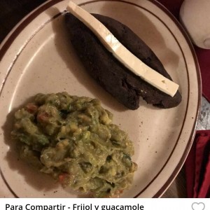 Frijol y guacamole