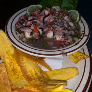 Entradas - Ceviches de Pulpo