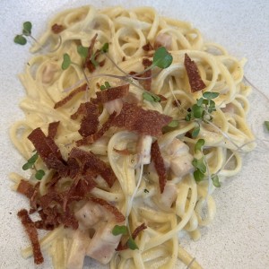 Carbonara de pavo