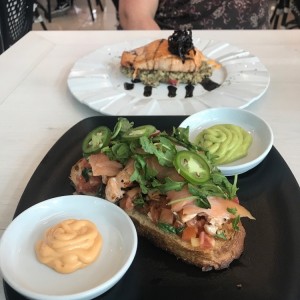 bruschetta de salmon