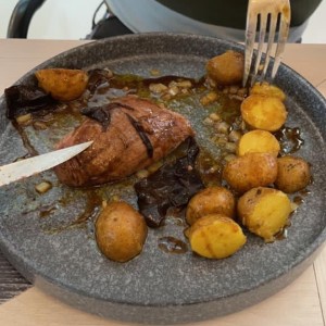 Filete de Res al Portobello