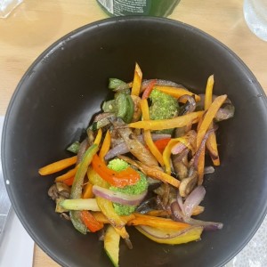 Vegetales salteados de acompañante