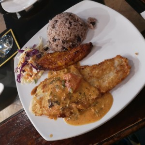 filete de corvina con coco