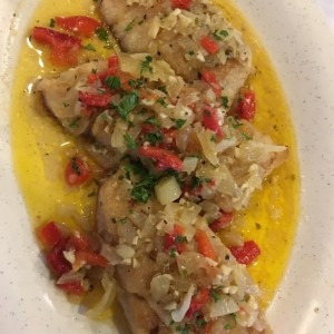 corvina al ajillo