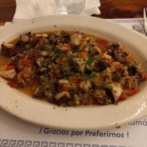 Pulpo al ajillo