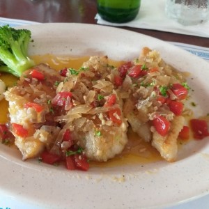 corvina al ajillo