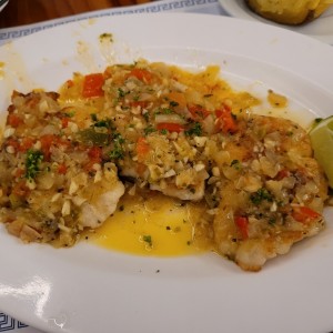 Filete de Corvina al Ajillo