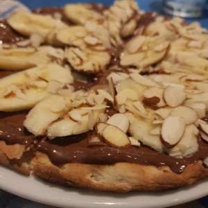 pizza nutella con banana