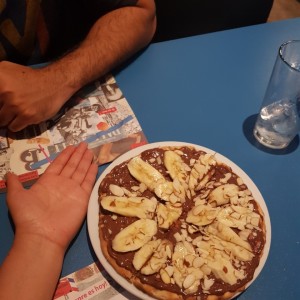 pizza de nutella