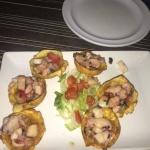 canastas de mariscos