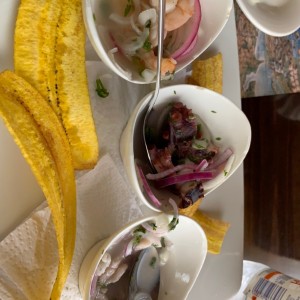 trio de ceviches