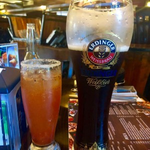 michelada y erdinger 