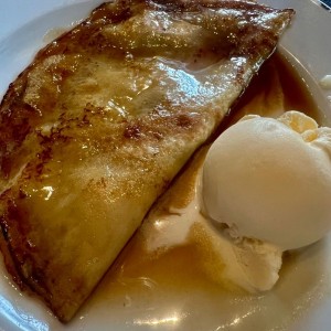 Crepe con Manzana al Ron