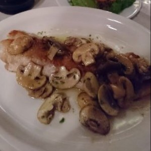 corvina con hongos