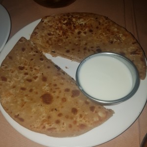 Tortilla rellena de coliflor