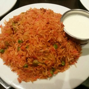 Arroz basmati con vegetales