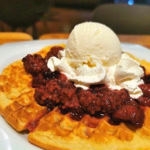 Waffle de Frutos del Bosque