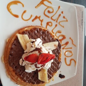 Waffle NUTELLA y Banano