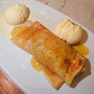 Banana Flambe con Caramelo