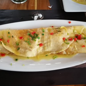 Crepes de pollo thai