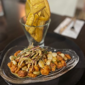 Ceviche de Corvina Frito 