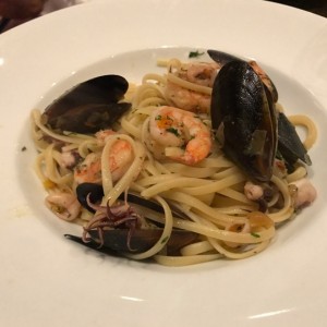 Pastas con mariscos