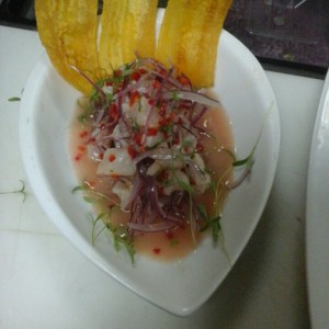 Entradas - Ceviche de corvina