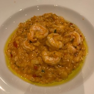 Risotto de langostinos