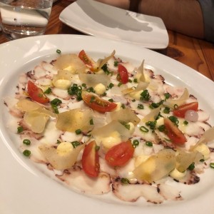 carpaccio de pulpo