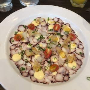 Carpaccio de pulpo 