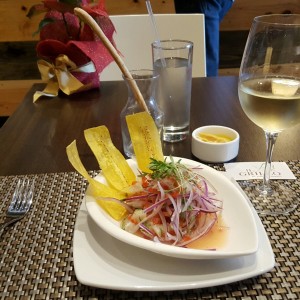 Entradas - Ceviche de corvina