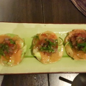 Tostadas de salmon