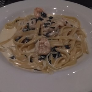 Pastas - Fettuccine con camarones