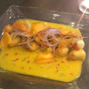 ceviche frito con camote