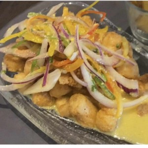 Ceviche Frito de Corvina